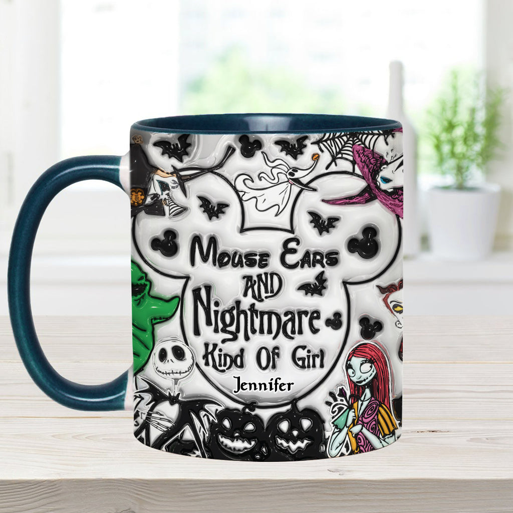 Personalized Mouse Ears Mug Unique Gift for Halloween Lover Accent Mug GradoCreations
