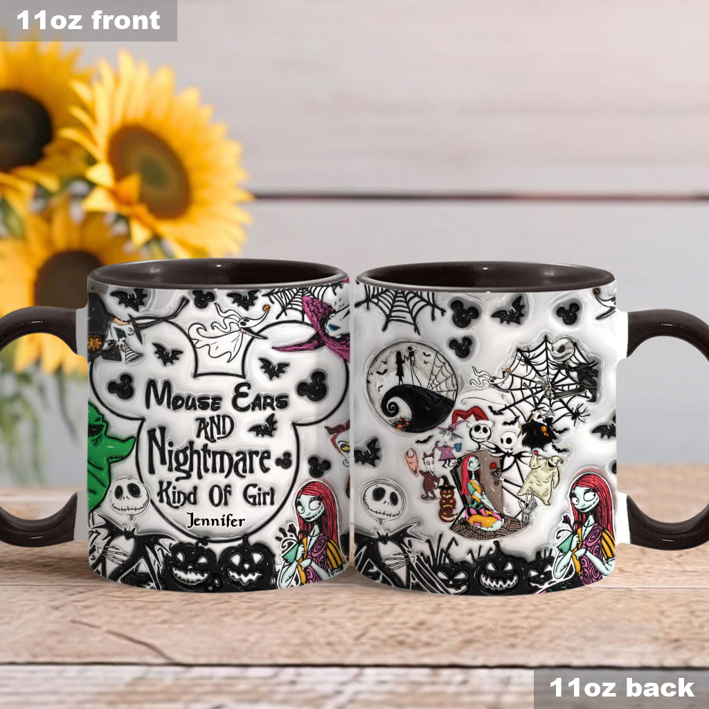 Personalized Mouse Ears Mug Unique Gift for Halloween Lover Accent Mug GradoCreations