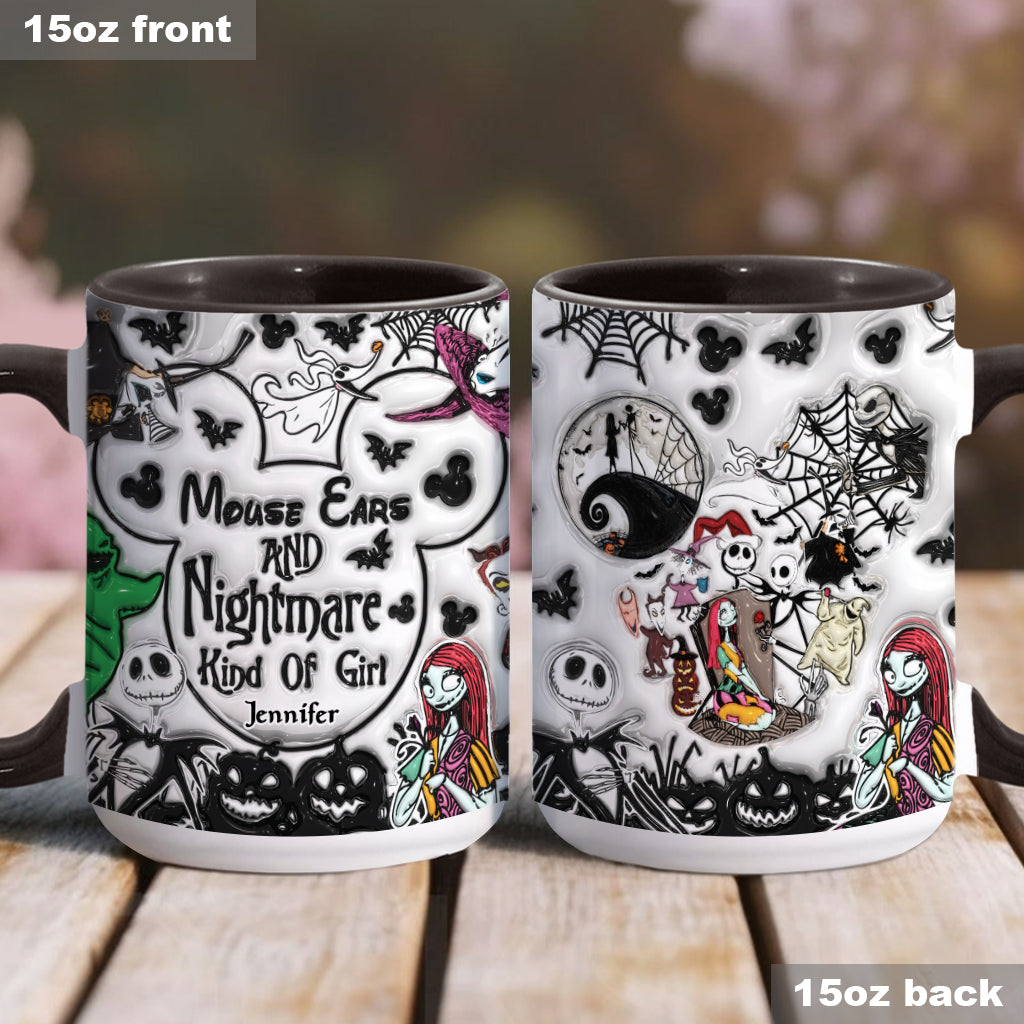 Personalized Mouse Ears Mug Unique Gift for Halloween Lover Accent Mug GradoCreations