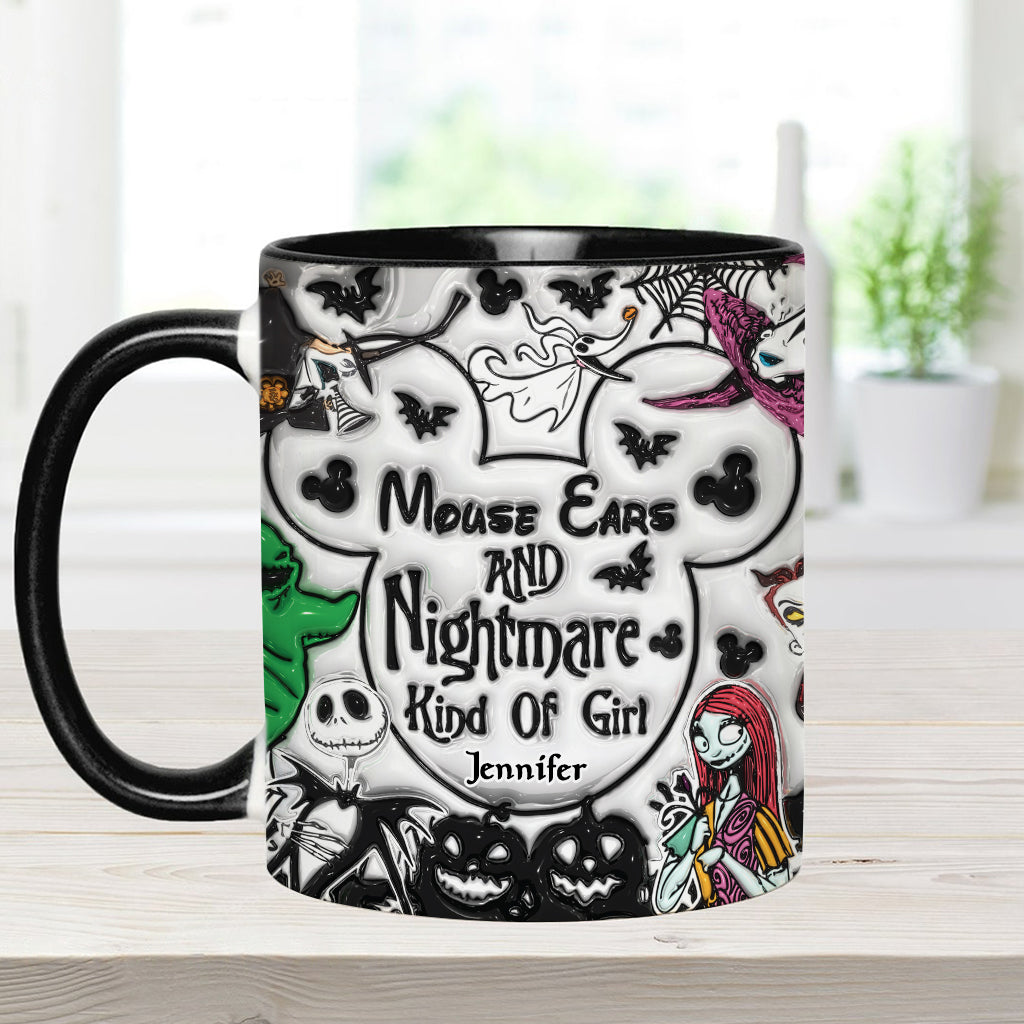 Personalized Mouse Ears Mug Unique Gift for Halloween Lover Accent Mug GradoCreations