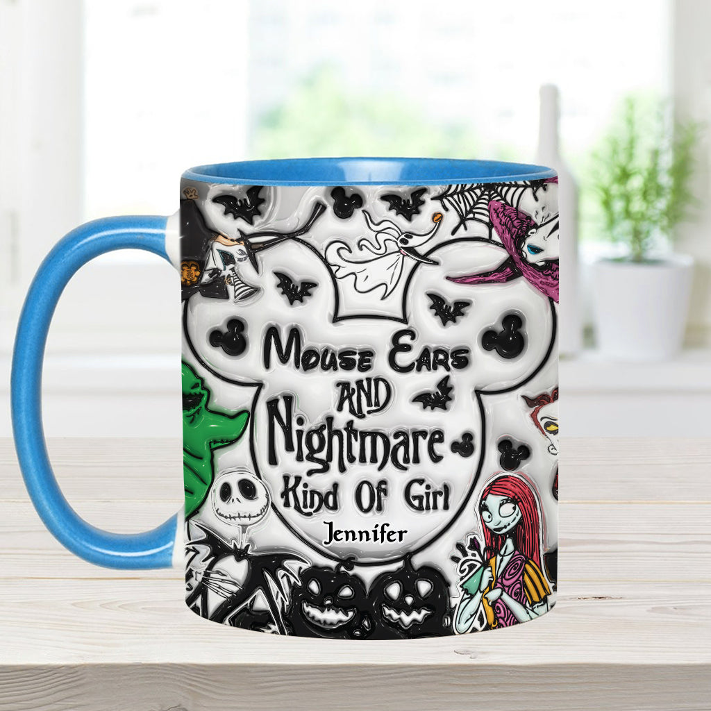 Personalized Mouse Ears Mug Unique Gift for Halloween Lover Accent Mug GradoCreations