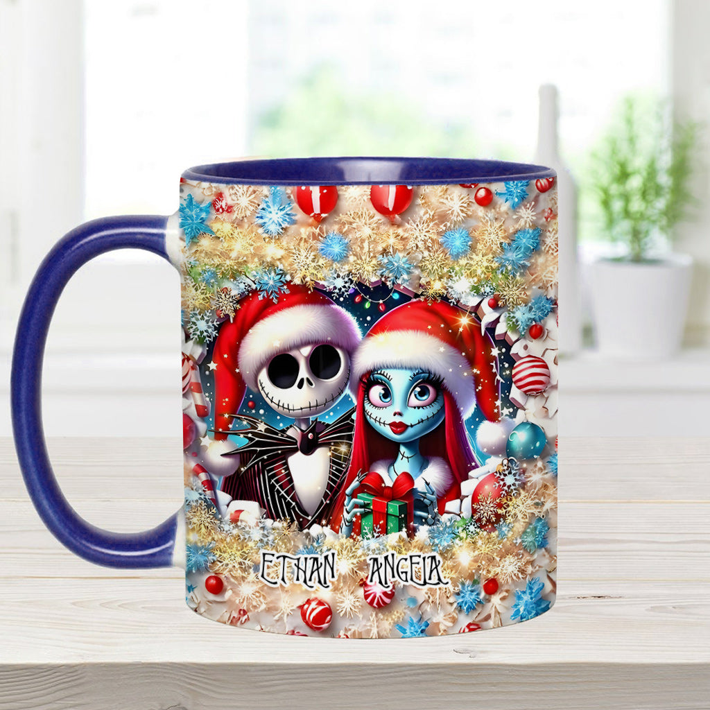 Personalized Nightmare Accent Mug with Custom Names Gift Idea Accent Mug GradoCreations