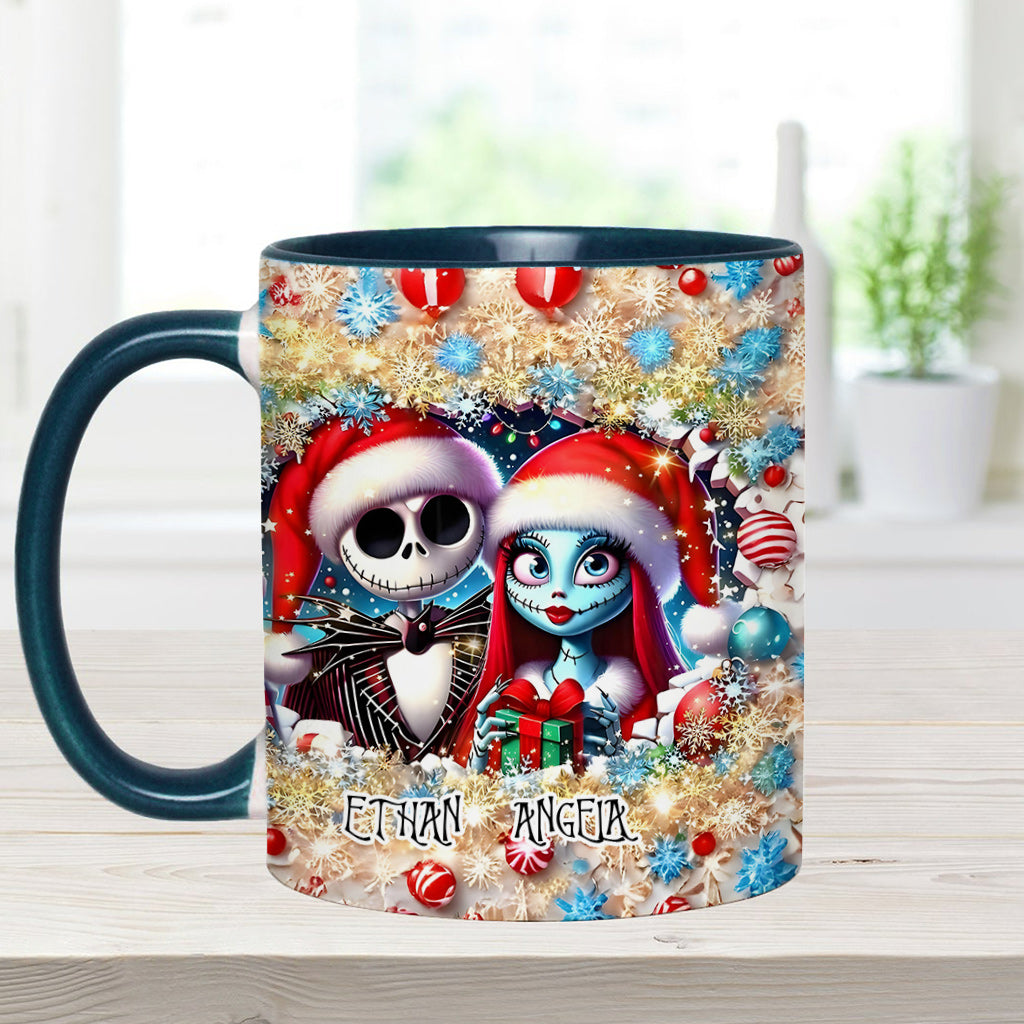 Personalized Nightmare Accent Mug with Custom Names Gift Idea Accent Mug GradoCreations