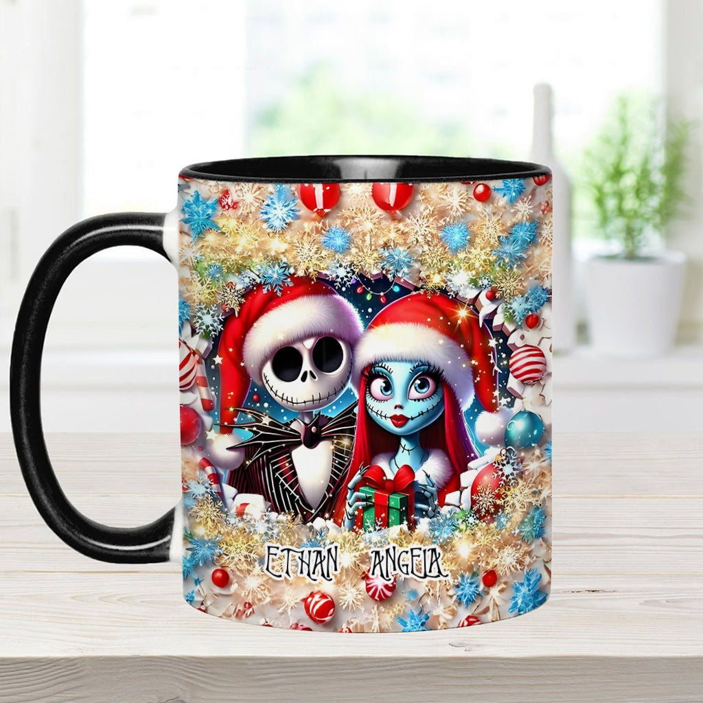 Personalized Nightmare Accent Mug with Custom Names Gift Idea Accent Mug GradoCreations