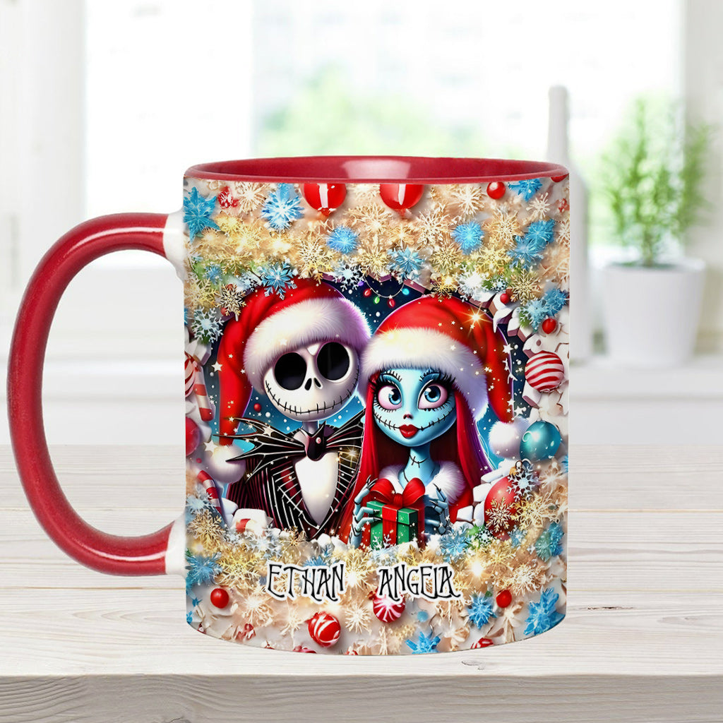 Personalized Nightmare Accent Mug with Custom Names Gift Idea Accent Mug GradoCreations