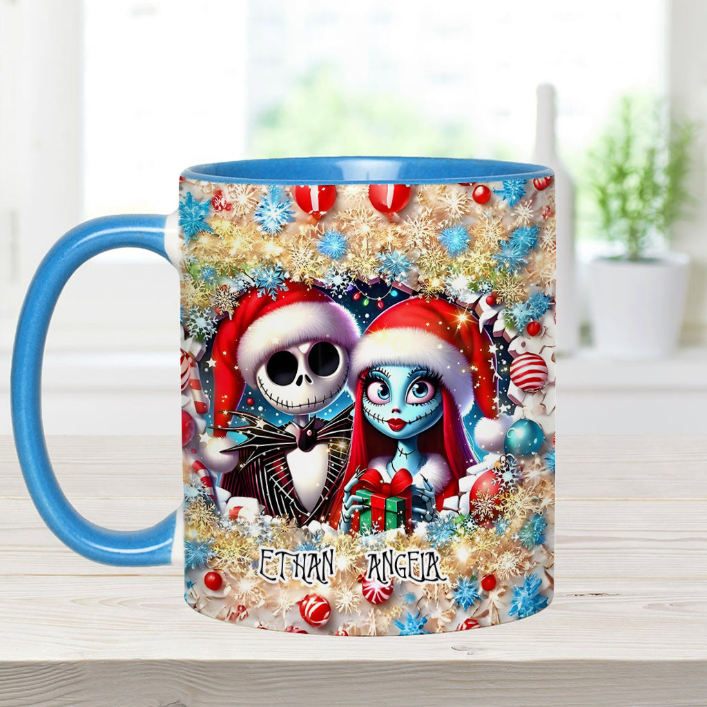Personalized Nightmare Accent Mug with Custom Names Gift Idea Accent Mug GradoCreations