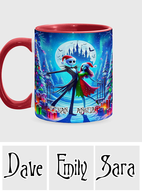 Personalized Nightmare Accent Mug with Custom Names Gift Idea Accent Mug GradoCreations