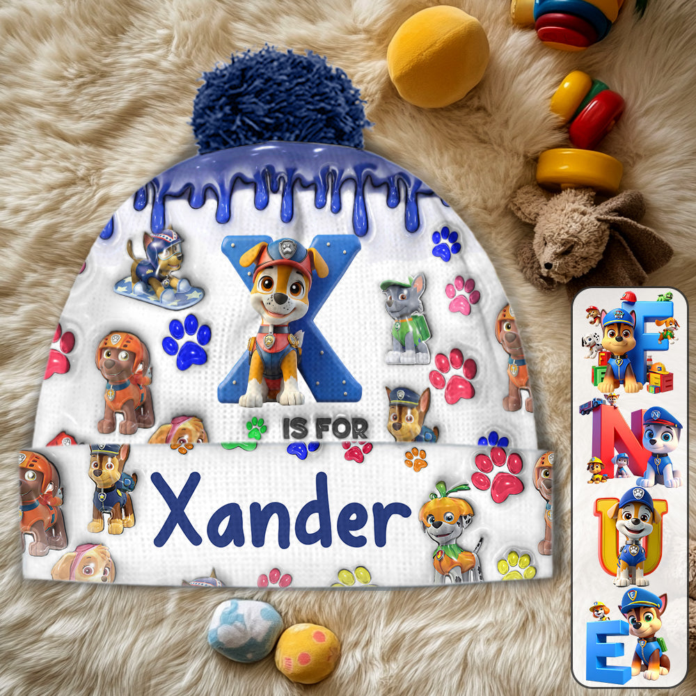 Personalized Kids Beanie Hat Custom Name Holiday Gift Beanie Hat GradoCreations