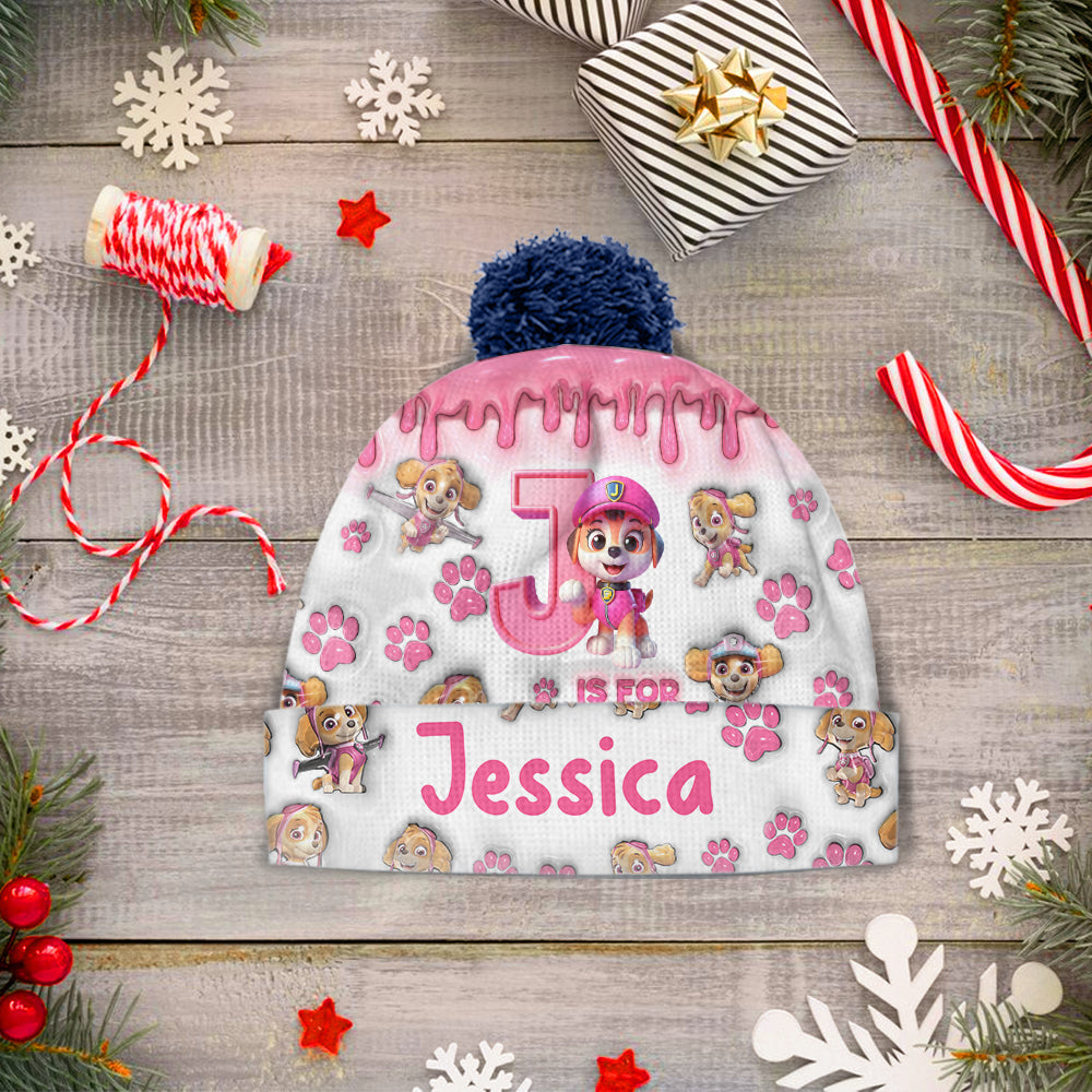 Personalized Kids Beanie Hat Custom Name Holiday Gift Beanie Hat GradoCreations