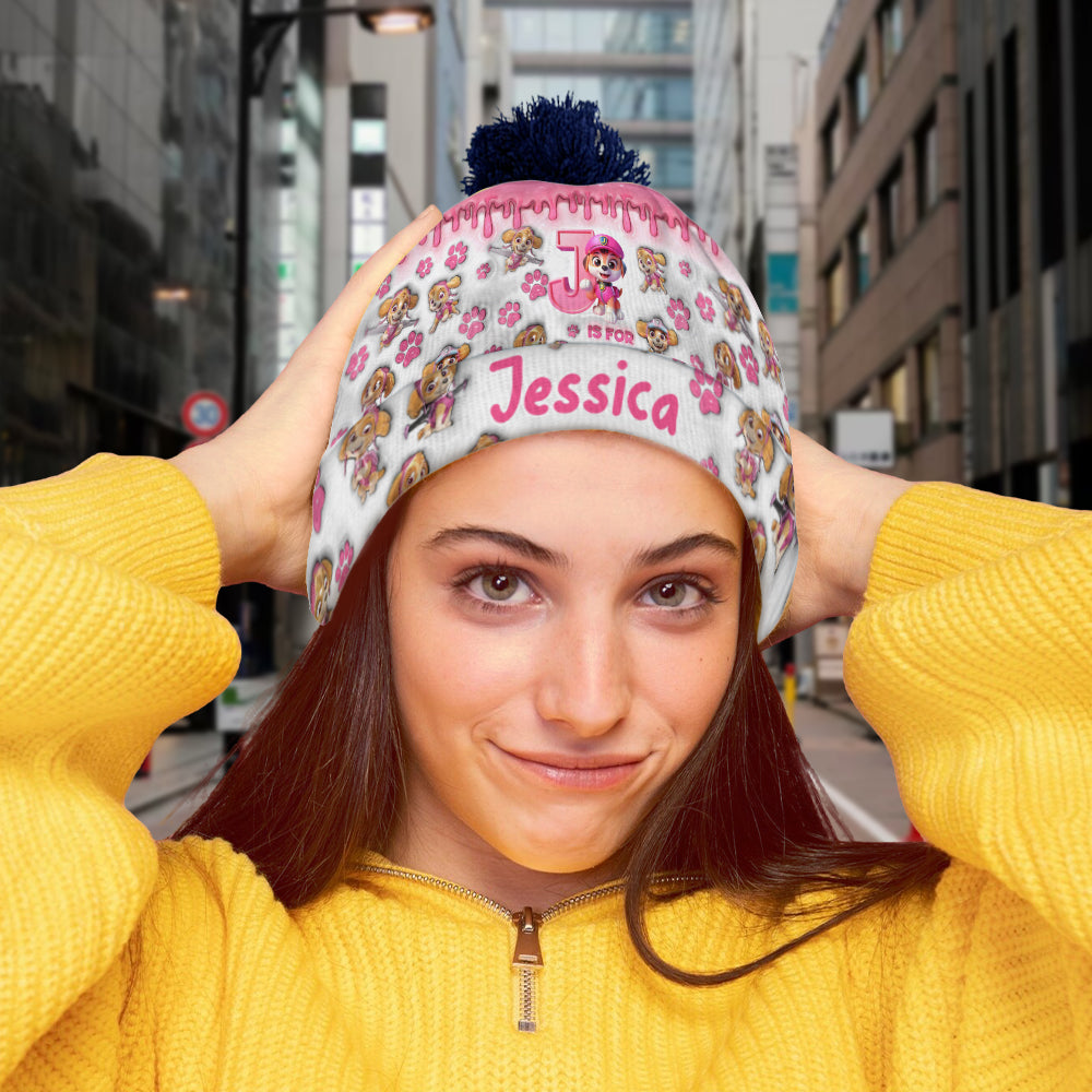 Personalized Kids Beanie Hat Custom Name Holiday Gift Beanie Hat GradoCreations
