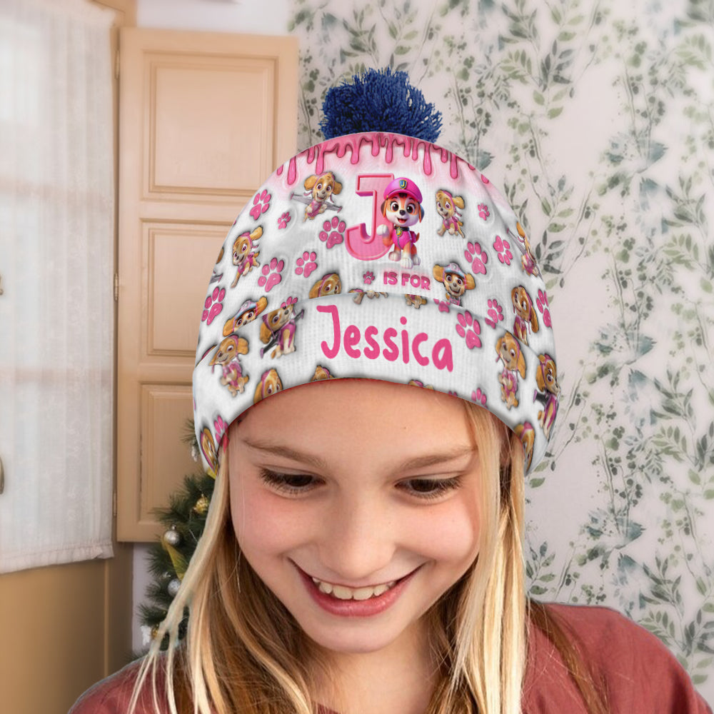 Personalized Kids Beanie Hat Custom Name Holiday Gift Beanie Hat GradoCreations