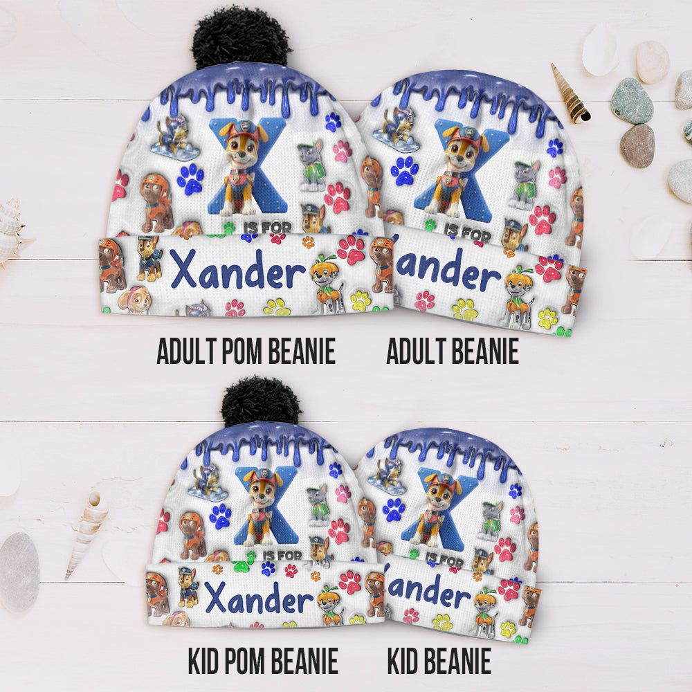 Personalized Kids Beanie Hat Custom Name Holiday Gift Beanie Hat GradoCreations
