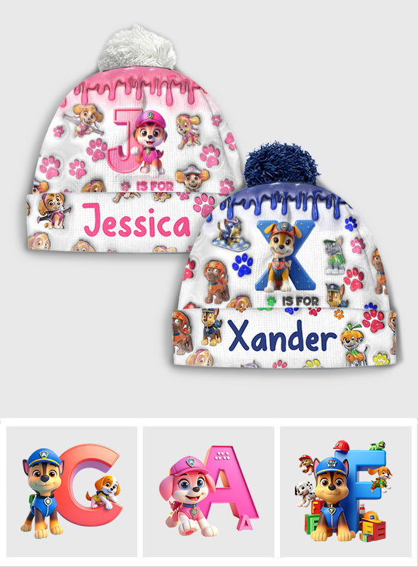 Personalized Kids Beanie Hat Custom Name Holiday Gift Beanie Hat GradoCreations