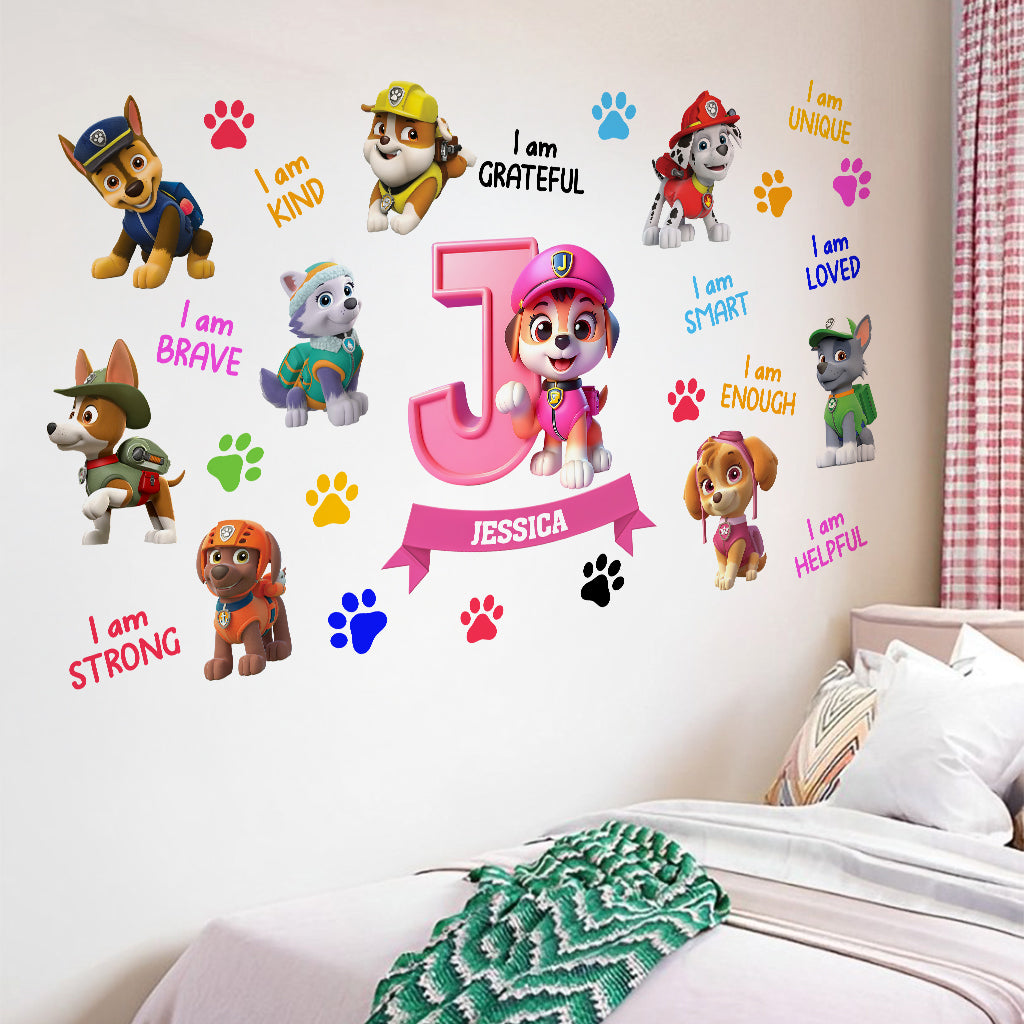 Personalized Kids Wall Decal with Inspirational Quotes for Nursery Wall Decal GradoCreations
