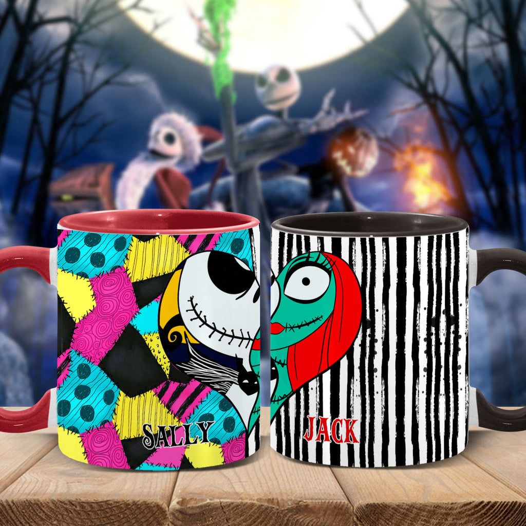 Personalized Nightmare Accent Mug Custom Name Gift for Couples Accent Mug GradoCreations