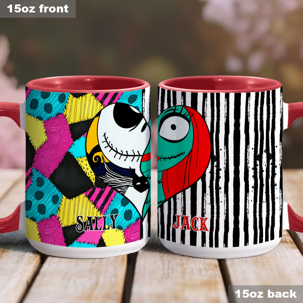 Personalized Nightmare Accent Mug Custom Name Gift for Couples Accent Mug GradoCreations