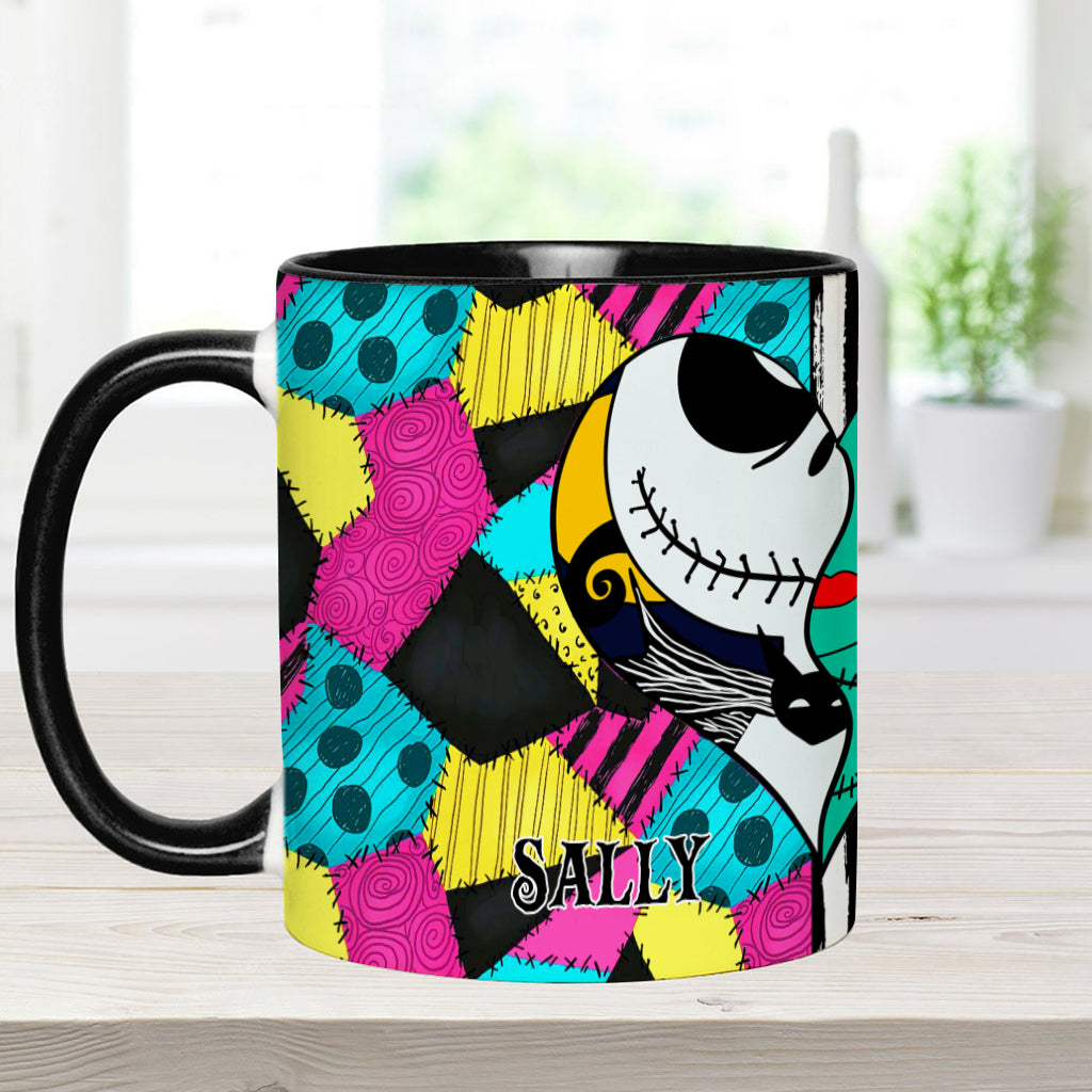 Personalized Nightmare Accent Mug Custom Name Gift for Couples Accent Mug GradoCreations