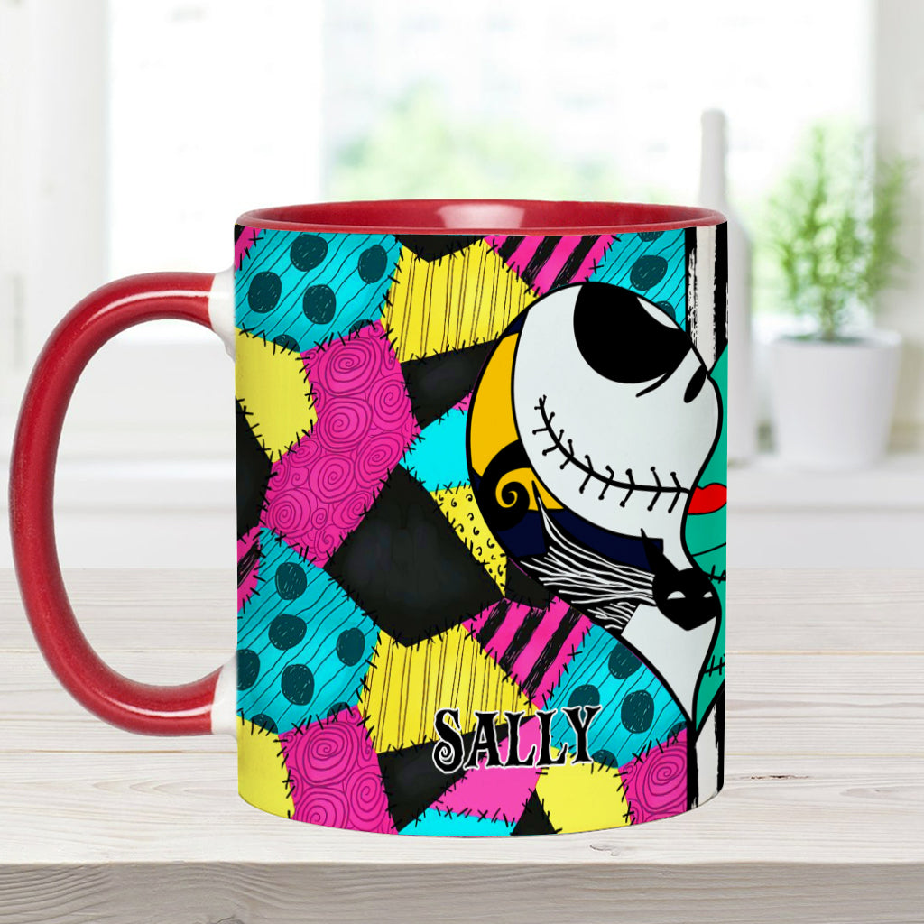 Personalized Nightmare Accent Mug Custom Name Gift for Couples Accent Mug GradoCreations