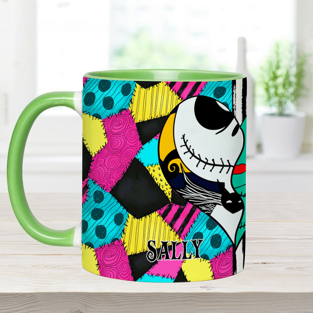 Personalized Nightmare Accent Mug Custom Name Gift for Couples Accent Mug GradoCreations