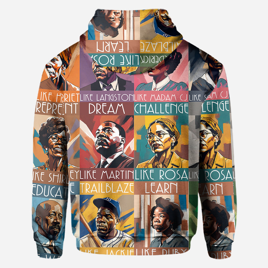 Personalized All Over Shirt Featuring African American Icons for Unique Gifts All Over Shirt GradoCreations