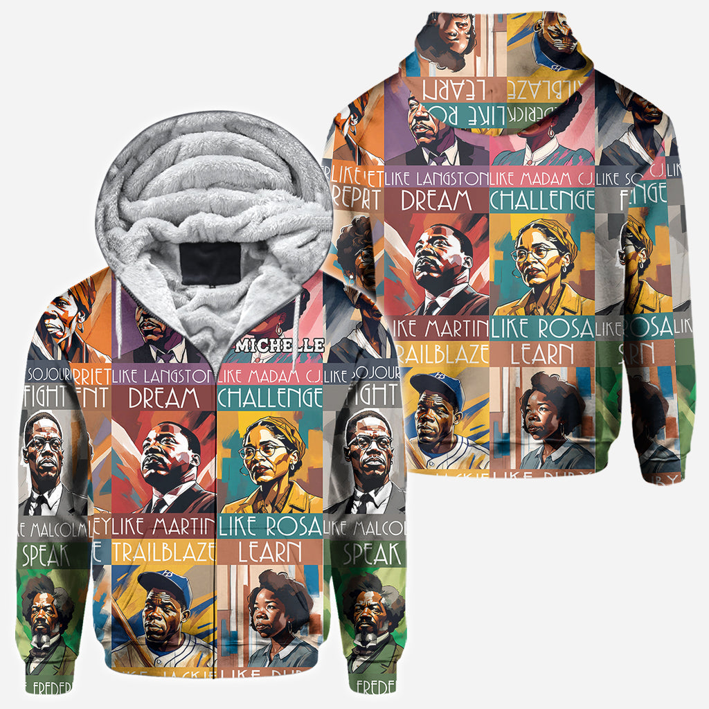 Personalized All Over Shirt Featuring African American Icons for Unique Gifts All Over Shirt GradoCreations