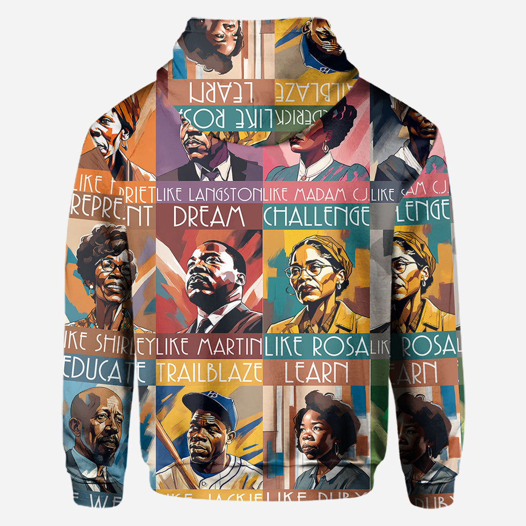 Personalized All Over Shirt Featuring African American Icons for Unique Gifts All Over Shirt GradoCreations