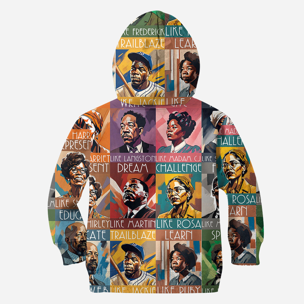 Personalized All Over Shirt Featuring African American Icons for Unique Gifts All Over Shirt GradoCreations
