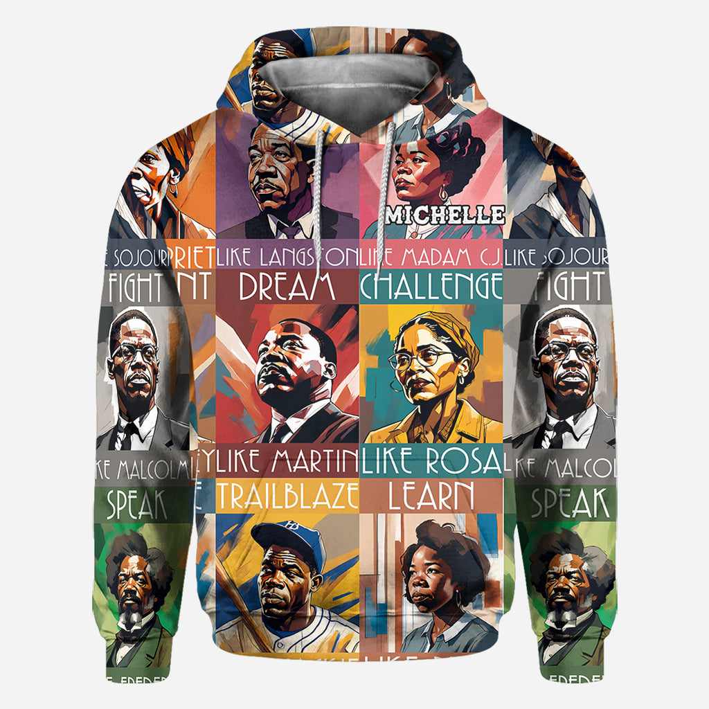 Personalized All Over Shirt Featuring African American Icons for Unique Gifts All Over Shirt GradoCreations
