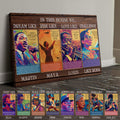 Personalized African American Canvas Art Inspirational Quotes Gift Canvas And Poster GradoCreations