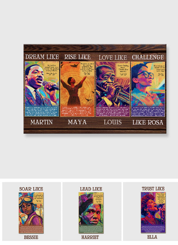 Personalized African American Canvas Art Inspirational Quotes Gift Canvas And Poster GradoCreations