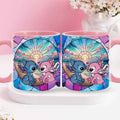 Personalized Ohana Accent Mug with Sunrise Beach Design Gift for Couples Accent Mug GradoCreations