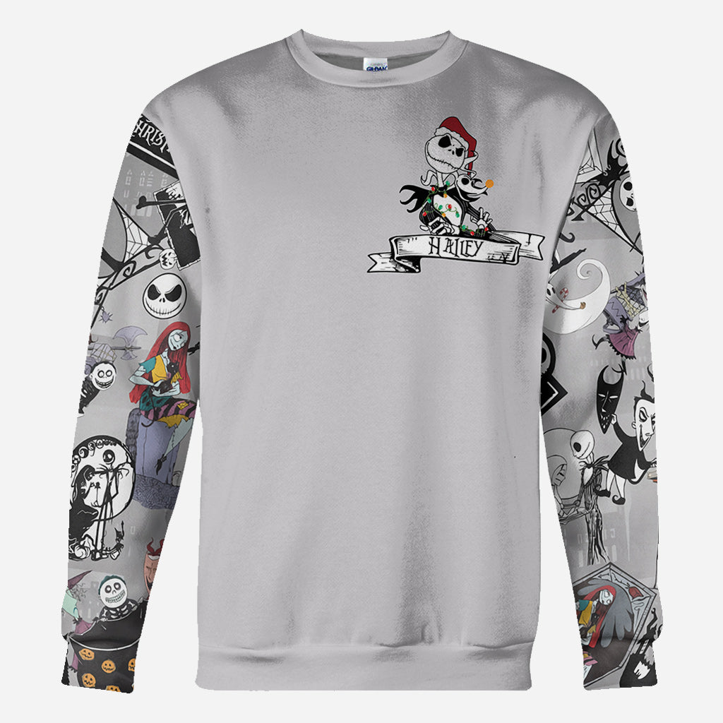 Personalized Nightmare Before Christmas All Over Shirt Gift All Over Shirt GradoCreations
