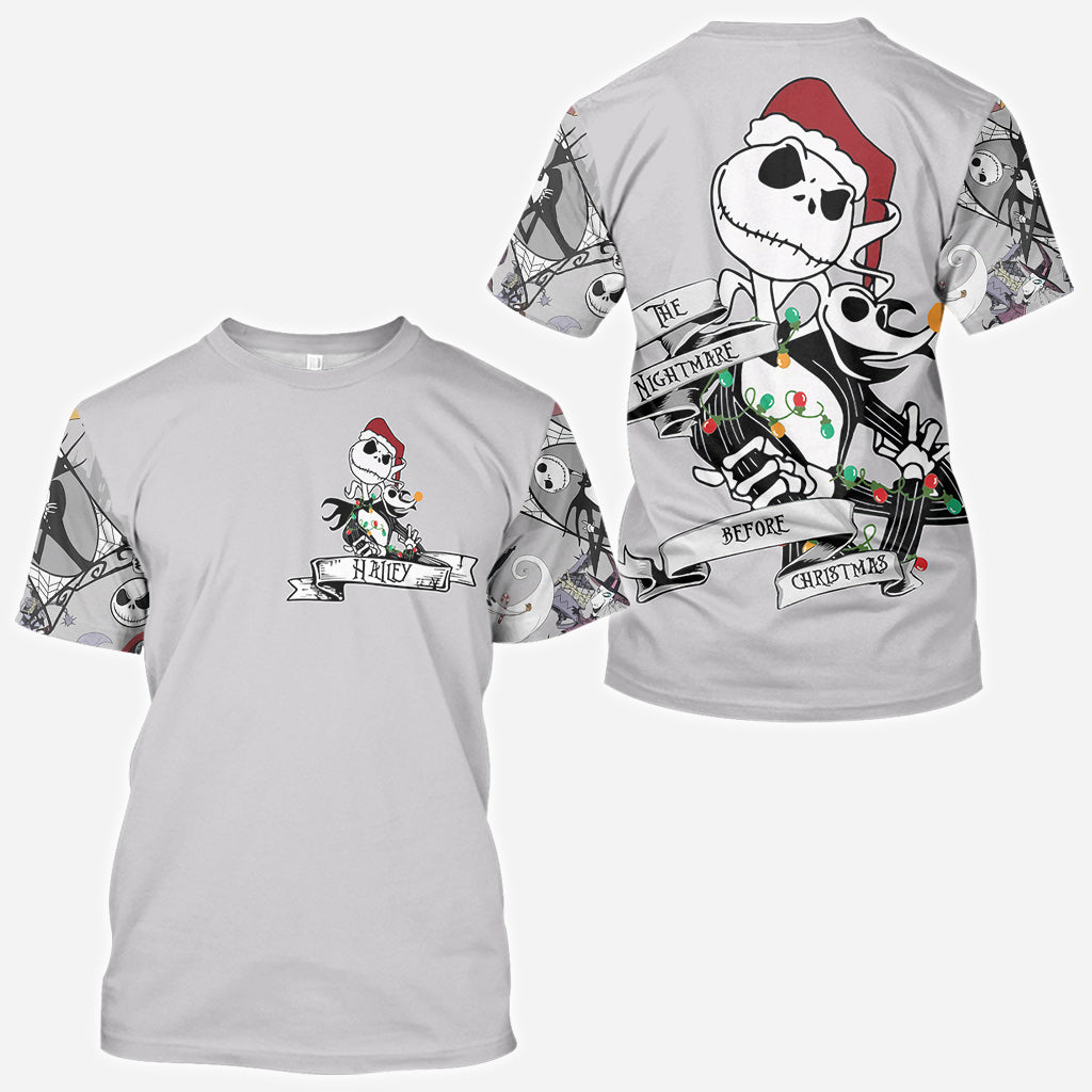 Personalized Nightmare Before Christmas All Over Shirt Gift All Over Shirt GradoCreations