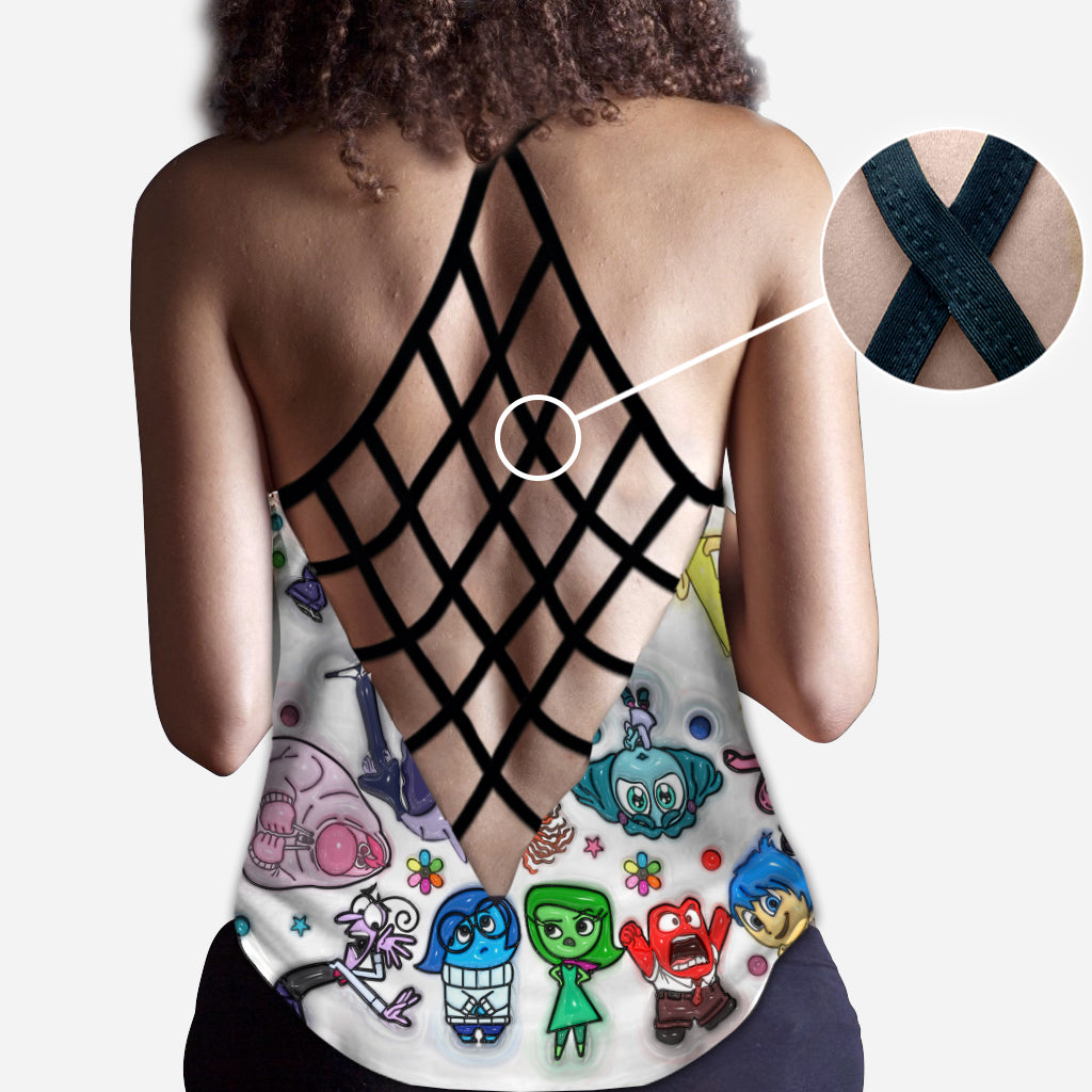 Personalized Cross Tank Top & Leggings Custom Name Gift for Her Cross Tank Top & Leggings GradoCreations