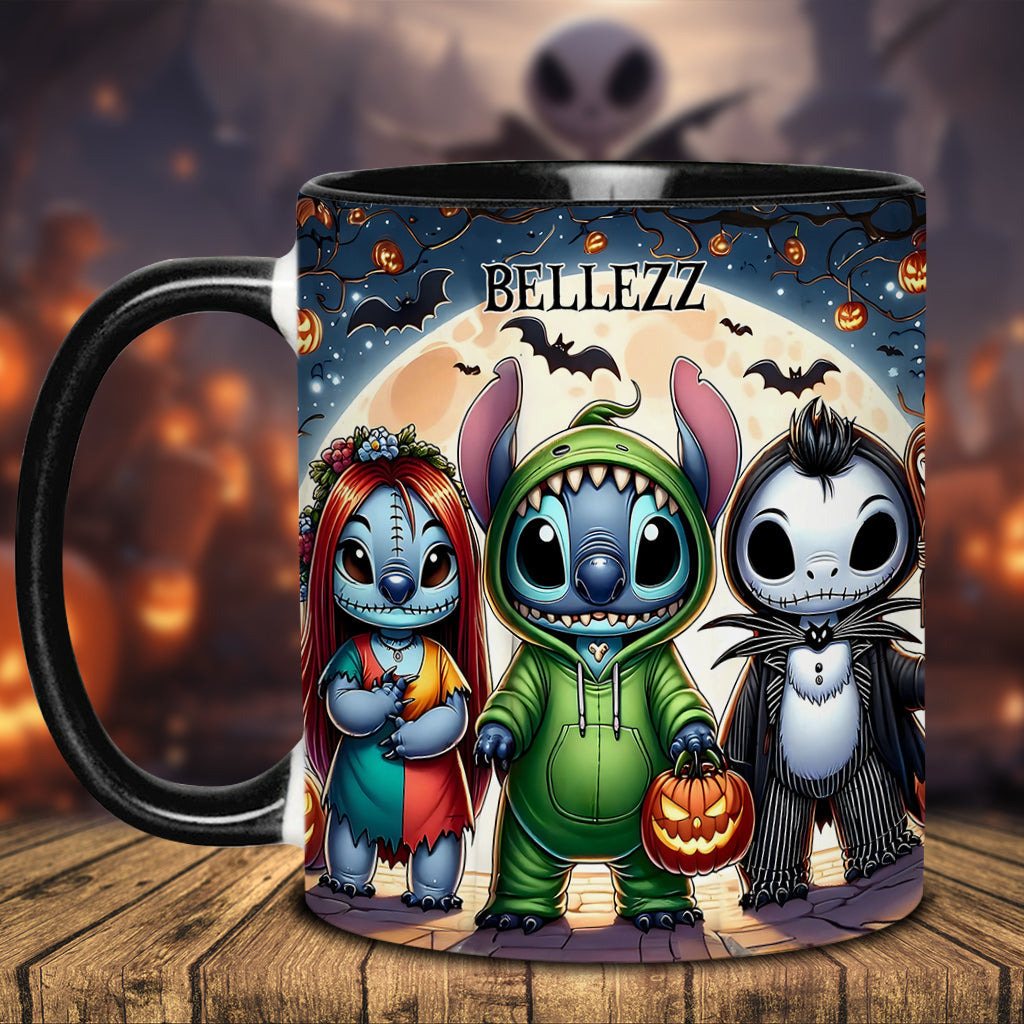 Personalized Spooky Ohana Accent Mug - Unique Halloween Gift Accent Mug GradoCreations