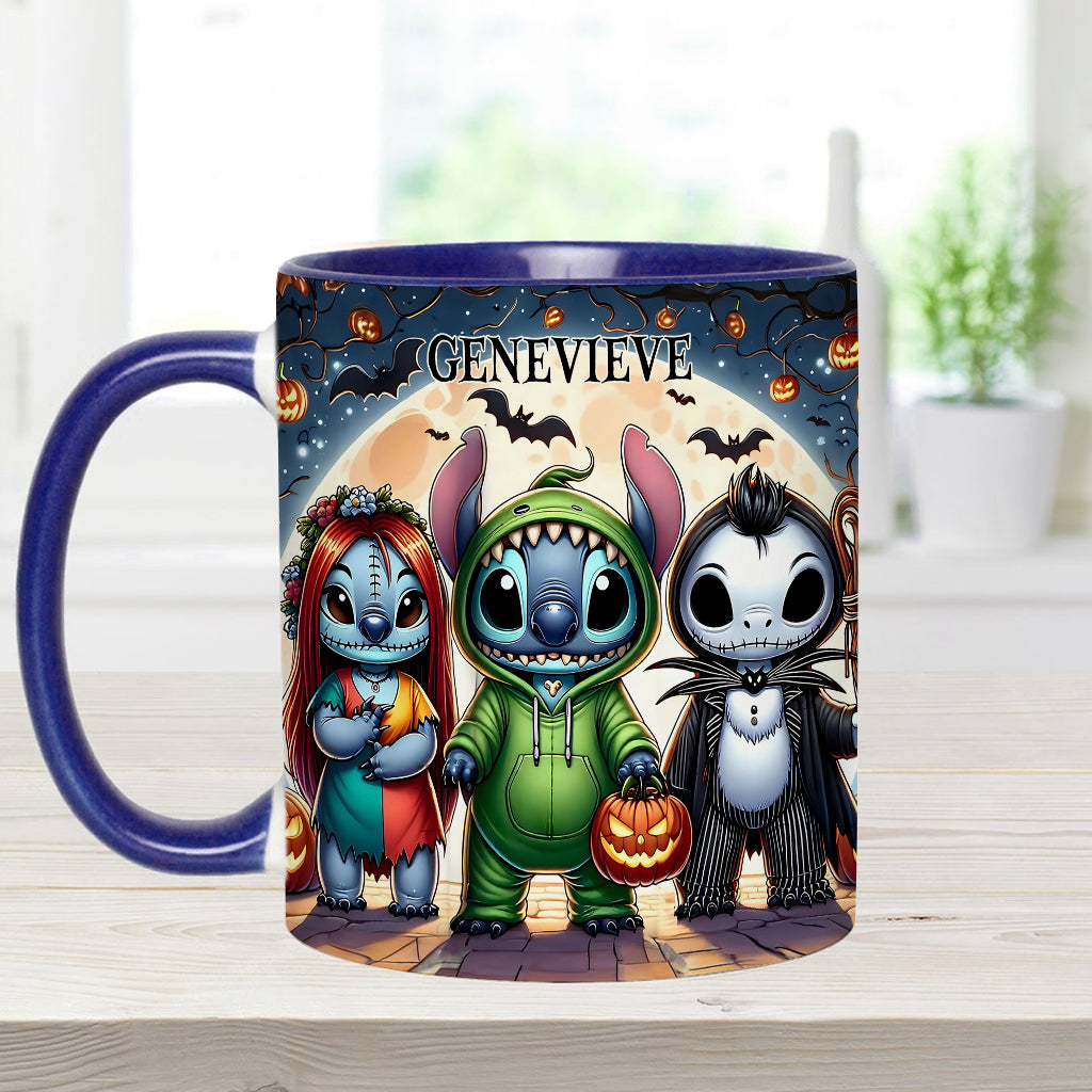 Personalized Spooky Ohana Accent Mug - Unique Halloween Gift Accent Mug GradoCreations