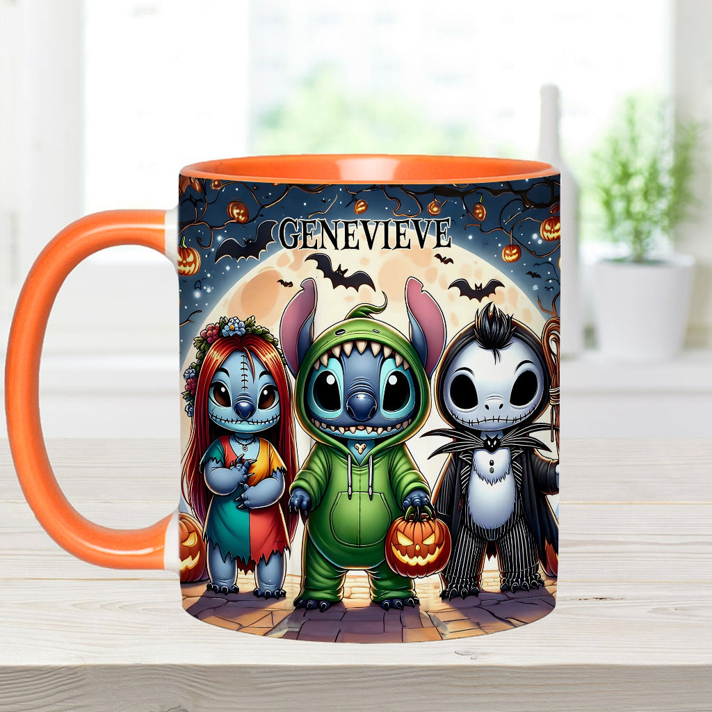 Personalized Spooky Ohana Accent Mug - Unique Halloween Gift Accent Mug GradoCreations