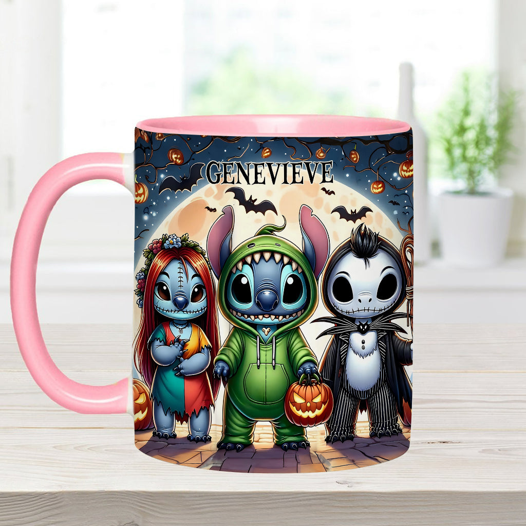 Personalized Spooky Ohana Accent Mug - Unique Halloween Gift Accent Mug GradoCreations