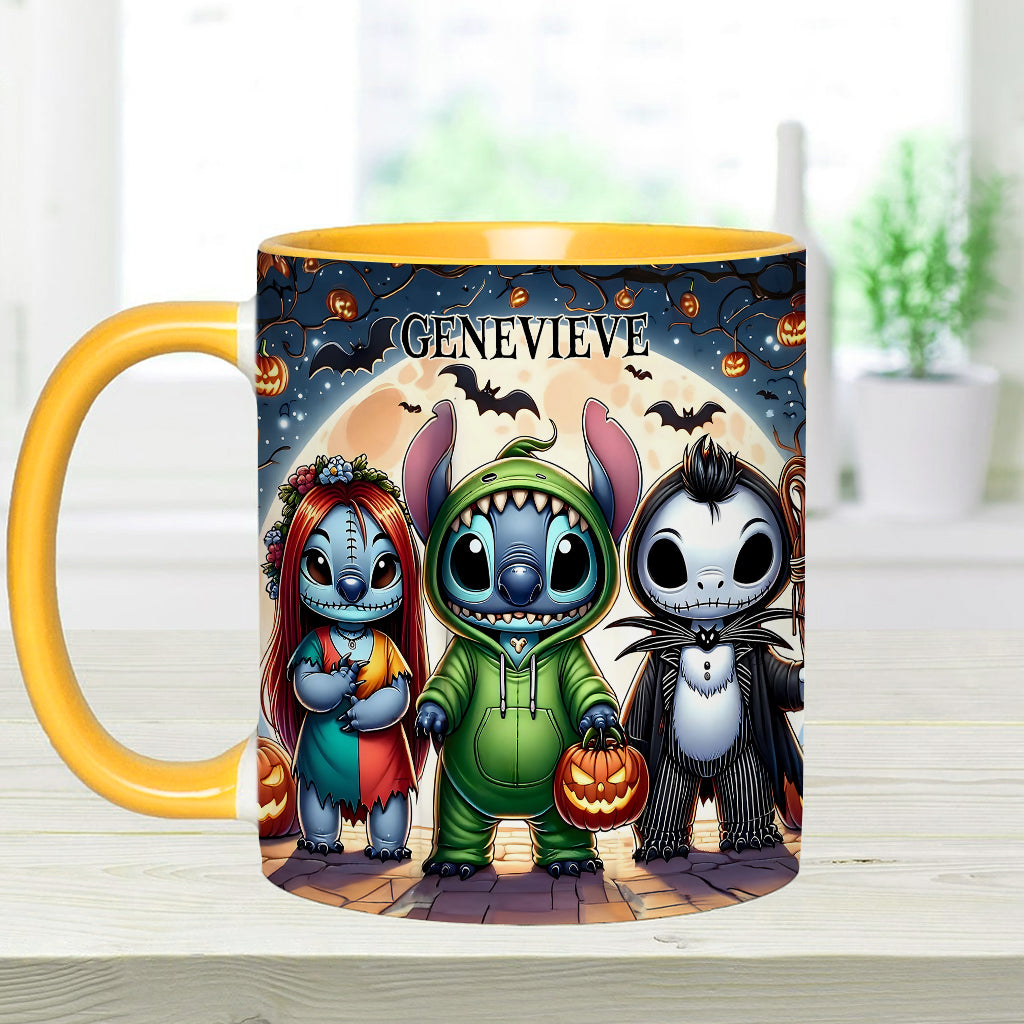 Personalized Spooky Ohana Accent Mug - Unique Halloween Gift Accent Mug GradoCreations
