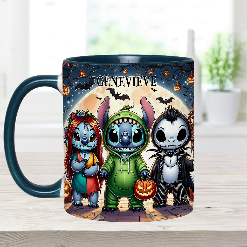 Personalized Spooky Ohana Accent Mug - Unique Halloween Gift Accent Mug GradoCreations