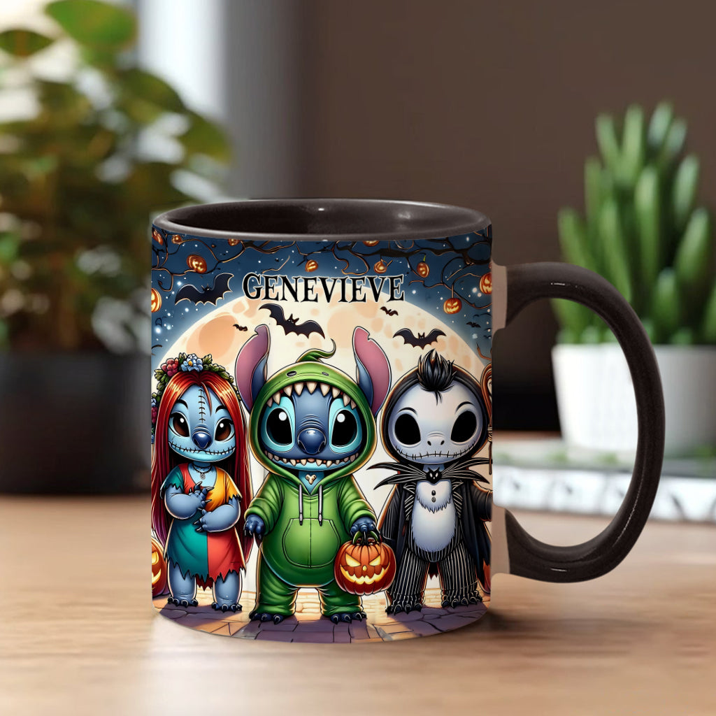Personalized Spooky Ohana Accent Mug - Unique Halloween Gift Accent Mug GradoCreations
