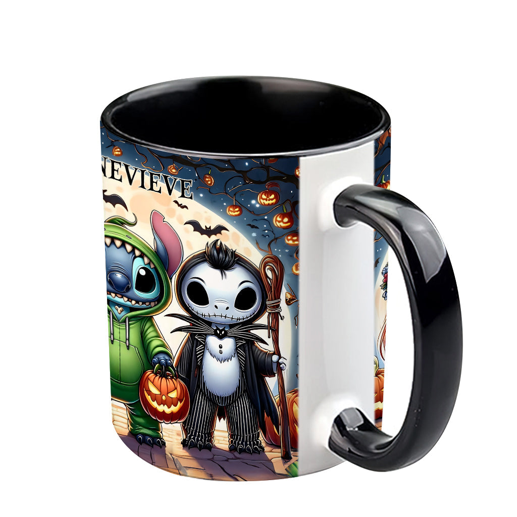 Personalized Spooky Ohana Accent Mug - Unique Halloween Gift Accent Mug GradoCreations