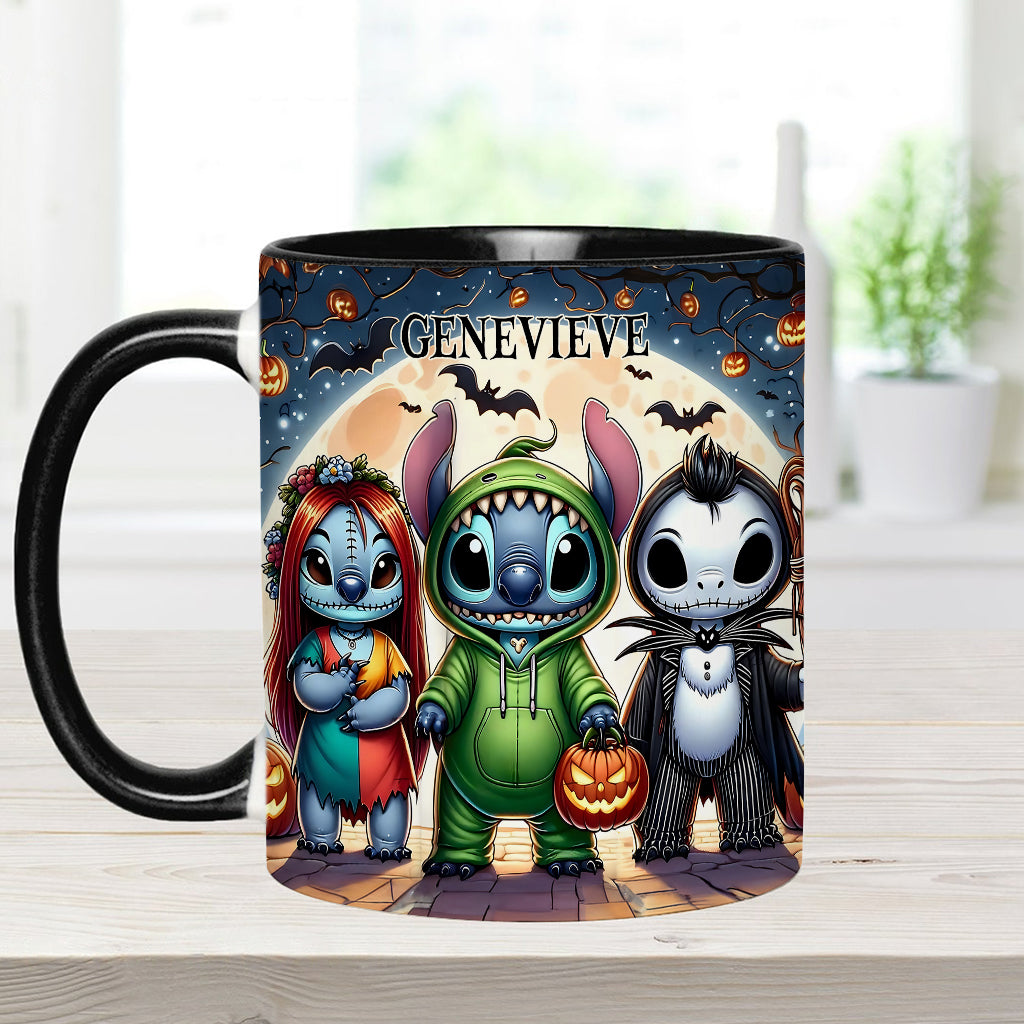 Personalized Spooky Ohana Accent Mug - Unique Halloween Gift Accent Mug GradoCreations