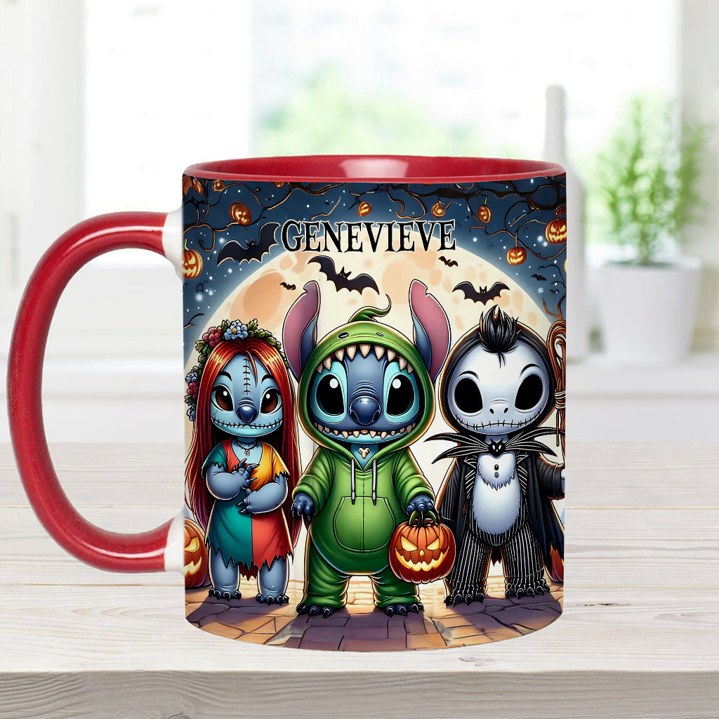 Personalized Spooky Ohana Accent Mug - Unique Halloween Gift Accent Mug GradoCreations