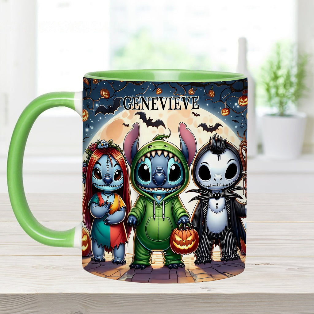 Personalized Spooky Ohana Accent Mug - Unique Halloween Gift Accent Mug GradoCreations