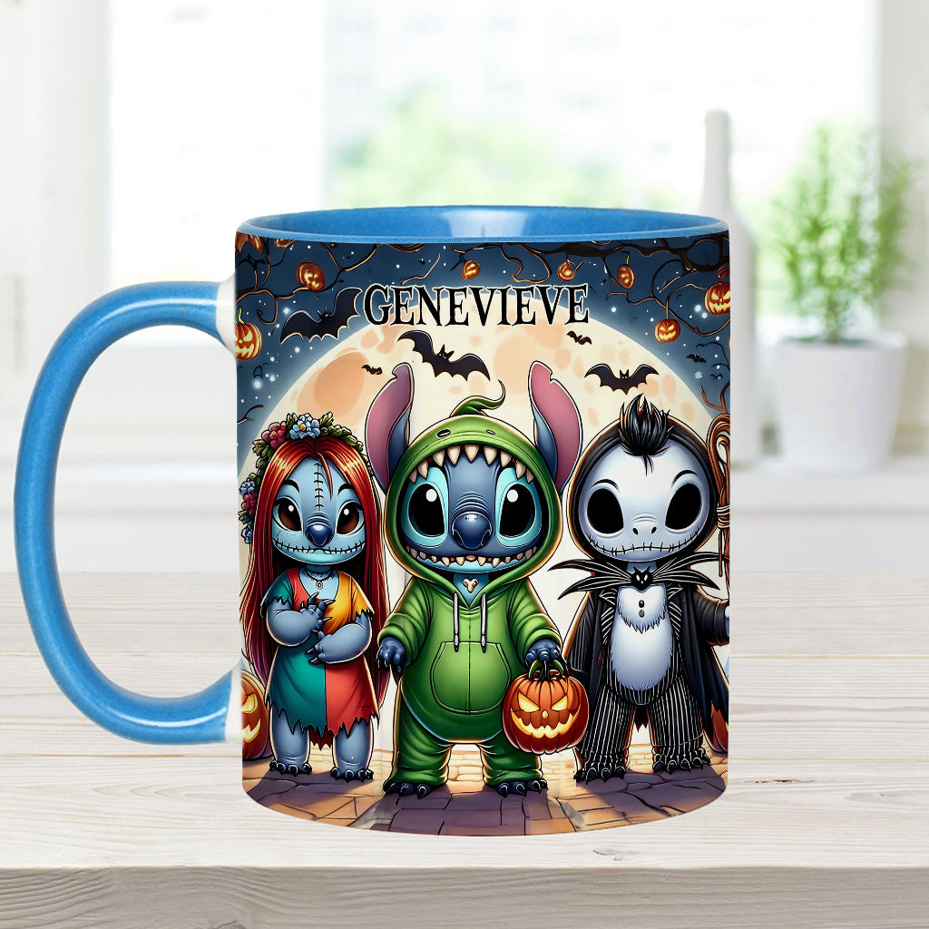 Personalized Spooky Ohana Accent Mug - Unique Halloween Gift Accent Mug GradoCreations