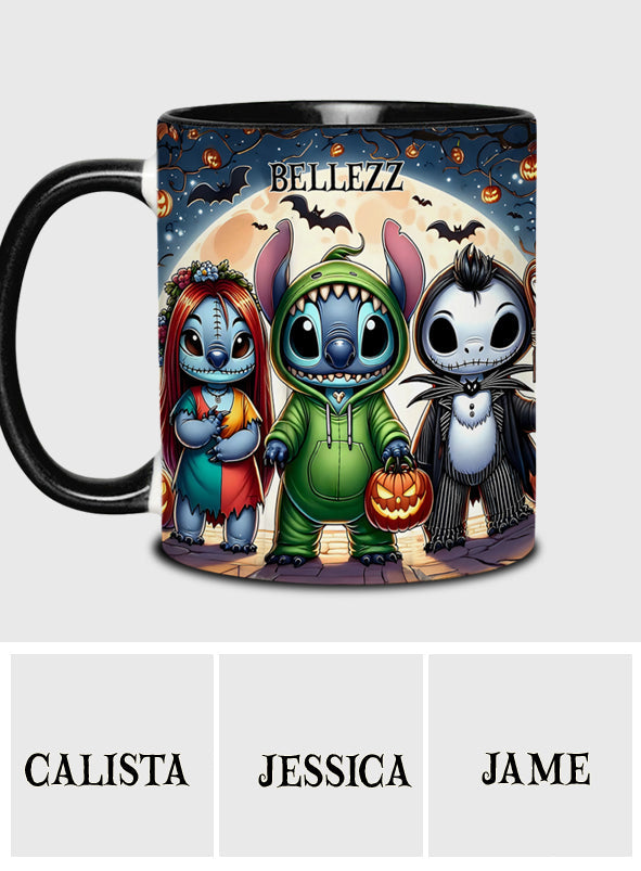 Personalized Spooky Ohana Accent Mug - Unique Halloween Gift Accent Mug GradoCreations