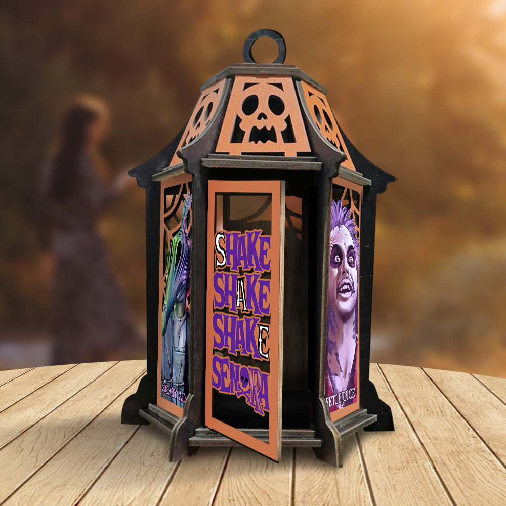 Personalized Laser Cut Wooden Lantern with Custom Design for Home Décor Laser Cut Lantern GradoCreations