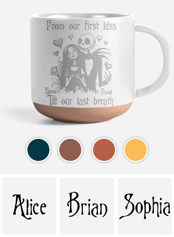 Personalized Nightmare Engraved Pottery Mug Custom Name Gift Idea Engraved Pottery Mug GradoCreations