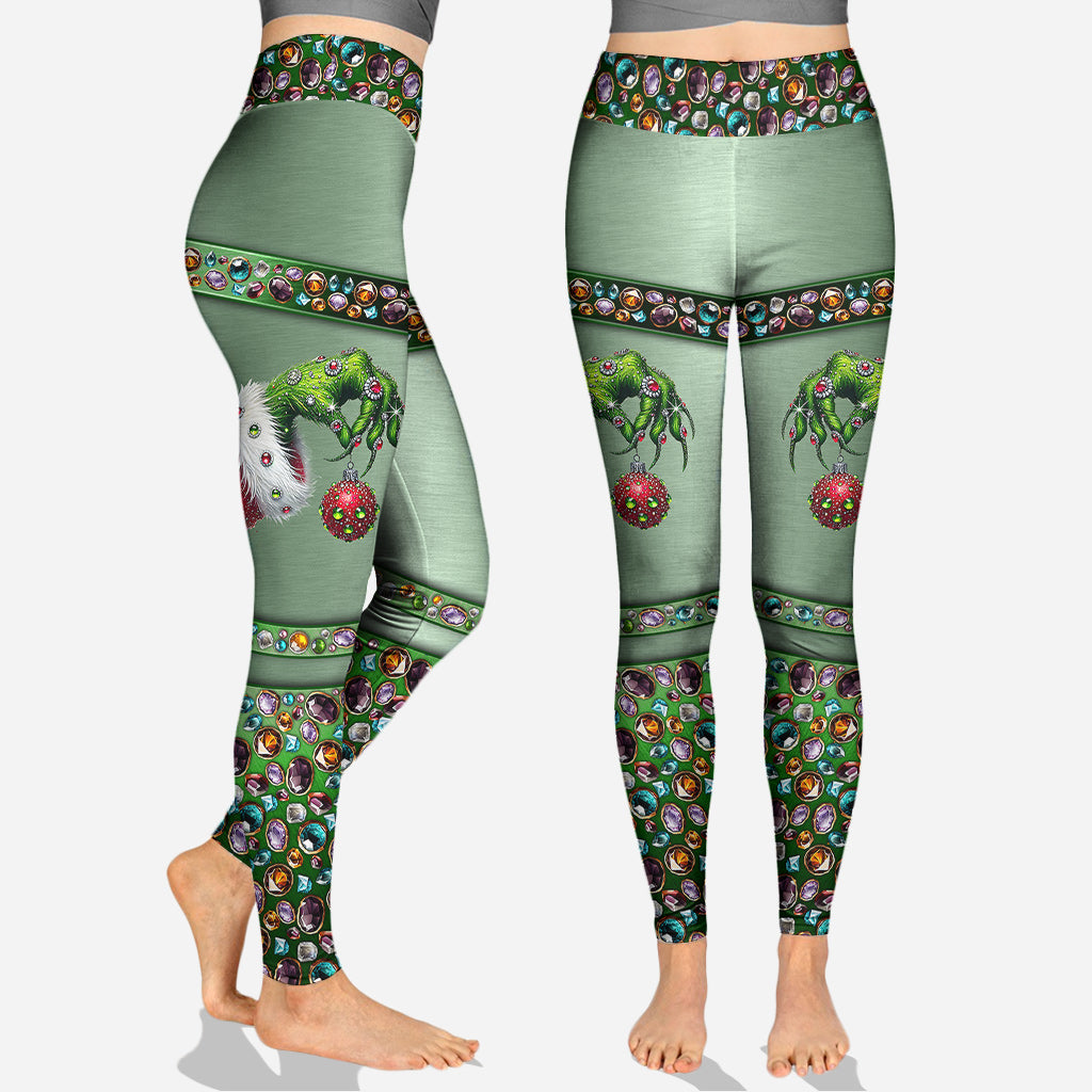 Personalized Grinch Christmas Hoodie & Leggings Custom Name Gift Hoodie & Leggings GradoCreations